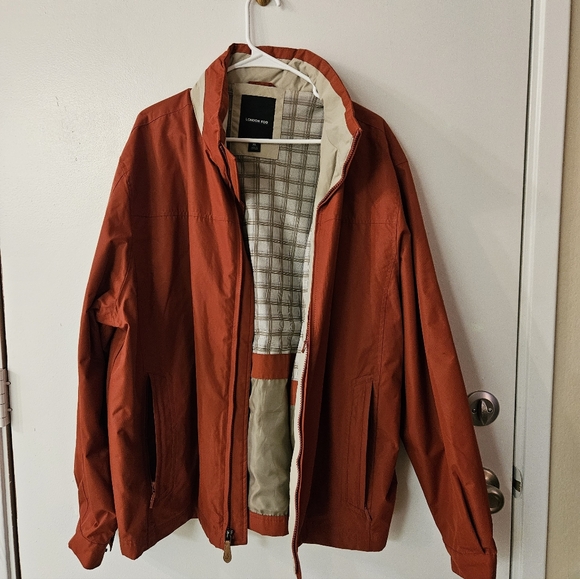 London Fog Men's Rust Orange/Red Jacket - Picture 6 of 8
